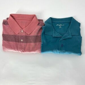 Eddie Bauer Men's Polo Shirts lot of two men’s medium